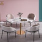 Mesa de comedor moderna con sillas de cuero 1/2/3/5 piezas Set de comedor