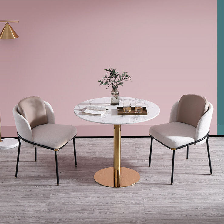 Mesa de comedor moderna con sillas de cuero 1/2/3/5 piezas Set de comedor