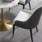 Contemporary Marble Dining Set 1/2/4/5 Pieces Round Dining Table Set with Padded Chairs Clearhalo 'Dining Room Sets' 'Dining Tables & Seating' 'dining_room_set' 'furn' 'furn_dining_room_set' 'Furniture' 'Kitchen & Dining Furniture' 6314879