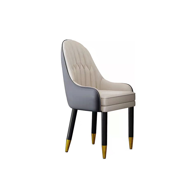 Contemporary Marble Dining Set 1/2/4/5 Pieces Round Dining Table Set with Padded Chairs Clearhalo 'Dining Room Sets' 'Dining Tables & Seating' 'dining_room_set' 'furn' 'furn_dining_room_set' 'Furniture' 'Kitchen & Dining Furniture' 6314881