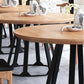Solid Wood Round Dining Table Set 1/2/3/5 Pieces Contemporary Dining Set