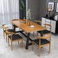 Mesa de comedor de madera de 1/7 piezas tradicional de 1/7