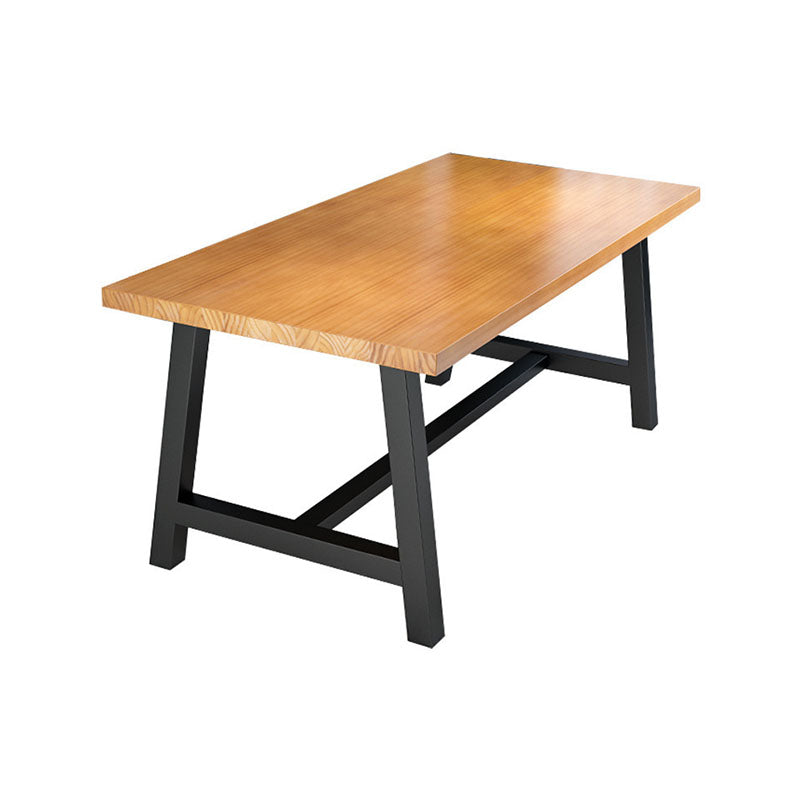 Mesa de comedor de madera de 1/7 piezas tradicional de 1/7