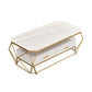 Slate Rectangular Coffee Table Golden Frame Abstract Cocktail Table with Drawer Clearhalo 'Coffee & Accent Tables' 'Coffee Tables' 'coffee_tables' 'furn' 'furn_coffee_tables' 'Furniture' 'Living Room Furniture' 6315010