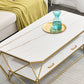 Geometric Slate 2 - Drawer Coffee Cocktail Table with Storage Shelf Clearhalo 'Coffee & Accent Tables' 'Coffee Tables' 'coffee_tables' 'furn' 'furn_coffee_tables' 'Furniture' 'Living Room Furniture' 6315059