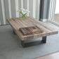 Rectangle Solid Wood Coffee Table Brown Sled Cocktail Table, 17.71" High Clearhalo 'Coffee & Accent Tables' 'Coffee Tables' 'coffee_tables' 'furn' 'furn_coffee_tables' 'Furniture' 'Living Room Furniture' 6315079
