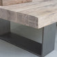 Rectangle Solid Wood Coffee Table Brown Sled Cocktail Table, 17.71" High Clearhalo 'Coffee & Accent Tables' 'Coffee Tables' 'coffee_tables' 'furn' 'furn_coffee_tables' 'Furniture' 'Living Room Furniture' 6315085