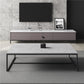 Trestle 1 Single Coffee Table Rectangular Slate Top Coffee Table in Gray