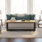 Metal Frame 1 Single Coffee Table Nordic Wood Rectangular Cocktail Table with Storage Clearhalo 'Coffee & Accent Tables' 'Coffee Tables' 'coffee_tables' 'furn' 'furn_coffee_tables' 'Furniture' 'Living Room Furniture' 6315139