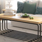Metal Frame 1 Single Coffee Table Nordic Wood Rectangular Cocktail Table with Storage Clearhalo 'Coffee & Accent Tables' 'Coffee Tables' 'coffee_tables' 'furn' 'furn_coffee_tables' 'Furniture' 'Living Room Furniture' 6315143