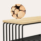 Metal Frame 1 Single Coffee Table Nordic Wood Rectangular Cocktail Table with Storage Clearhalo 'Coffee & Accent Tables' 'Coffee Tables' 'coffee_tables' 'furn' 'furn_coffee_tables' 'Furniture' 'Living Room Furniture' 6315145