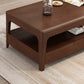 17.7" Tall Wood Rectangular Table Top 4 Legs Coffee Table with Storage Clearhalo 'Coffee & Accent Tables' 'Coffee Tables' 'coffee_tables' 'furn' 'furn_coffee_tables' 'Furniture' 'Living Room Furniture' 6315162