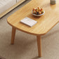 Mesa de centro rectangular de madera de 17,7" de altura con 4 patas para sala de estar