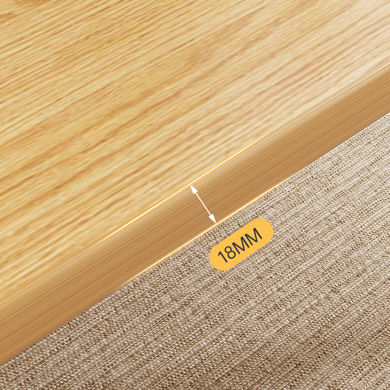 Mesa de centro rectangular de madera de 17,7" de altura con 4 patas para sala de estar