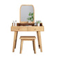 Mirror Makeup Vanity Desk Furniture W/ 2 Drawer Natural Vanity Clearhalo 'Bedroom Furniture' 'furn' 'furn_makeup_vanities' 'Furniture' 'Makeup Vanities' 'makeup_vanities' 6315186