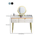 Luxurious White/Blue Vanity Bedroom Make-up Vanity 2-Piece Set