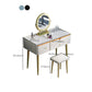 Luxurious White/Blue Vanity Bedroom Make-up Vanity 2-Piece Set