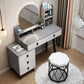 14.56" Wide Vanity Table with 5 Storage Drawer Makeup Table with Mirror
