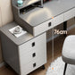 14.56" Wide Vanity Table with 5 Storage Drawer Makeup Table with Mirror