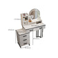 14.56" Wide Vanity Table with 5 Storage Drawer Makeup Table with Mirror