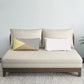 Contemporary 29.52" H Wood Frame Cotton Blend Armless Sofa Bed