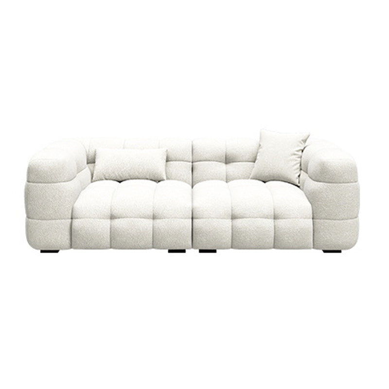 Sofá de brazo de esmoquería moderno resistente al sofá de la bizcocho de galleta en blanco