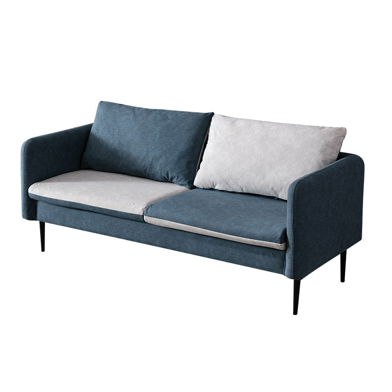 Sofá de brazo de cuero Faux Contemporary 3-Seter 29.5 "H