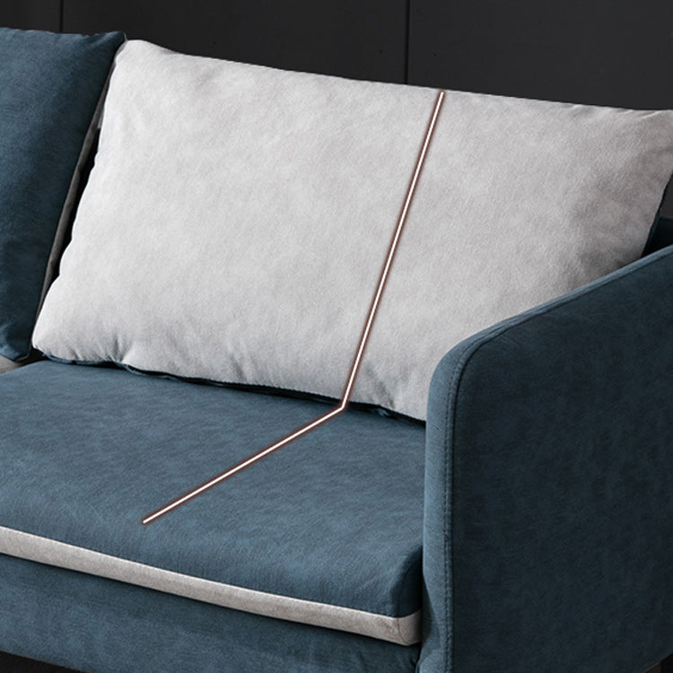 Sofá de brazo de cuero Faux Contemporary 3-Seter 29.5 "H