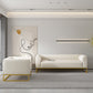 Modern 27.55" H Wood Frame Tuxedo Arm Sofa in White for Living Room Clearhalo 'furn' 'furn_sofas' 'Furniture' 'Living Room Furniture' 'Sofa' 'sofas' 6315564