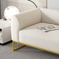 Modern 27.55" H Wood Frame Tuxedo Arm Sofa in White for Living Room Clearhalo 'furn' 'furn_sofas' 'Furniture' 'Living Room Furniture' 'Sofa' 'sofas' 6315571