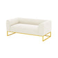 Modern 27.55" H Wood Frame Tuxedo Arm Sofa in White for Living Room 65"L x 32"W x 27.5"H Clearhalo 'furn' 'furn_sofas' 'Furniture' 'Living Room Furniture' 'Sofa' 'sofas' 6315572
