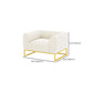 Modern 27.55" H Wood Frame Tuxedo Arm Sofa in White for Living Room Clearhalo 'furn' 'furn_sofas' 'Furniture' 'Living Room Furniture' 'Sofa' 'sofas' 6315574