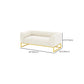 Modern 27.55" H Wood Frame Tuxedo Arm Sofa in White for Living Room Clearhalo 'furn' 'furn_sofas' 'Furniture' 'Living Room Furniture' 'Sofa' 'sofas' 6315575