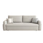 Metal Frame Sleeper Sofa Light Gray Square Arms Sofa Bed with Upholstered, 32.28" Wide Clearhalo 'furn' 'furn_futons' 'Furniture' 'Futons & Daybeds' 'Futons' 'Living Room Furniture' 6315773