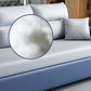 Faux leather Sofa Bed Square Arm Sleeper Sofa, 32.28" Wide in Blu Clearhalo 'furn' 'furn_futons' 'Furniture' 'Futons & Daybeds' 'Futons' 'Living Room Furniture' 6315836
