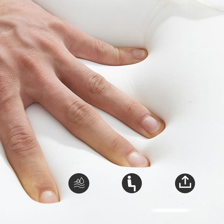 Faux leather Sofa Bed Square Arm Sleeper Sofa, 32.28" Wide in Blu Clearhalo 'furn' 'furn_futons' 'Furniture' 'Futons & Daybeds' 'Futons' 'Living Room Furniture' 6315839