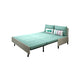 31.88" Wide Linen Sleeper Sofa Green Sofa Bed with Pillow Back Clearhalo 'furn' 'furn_futons' 'Furniture' 'Futons & Daybeds' 'Futons' 'Living Room Furniture' 6315887