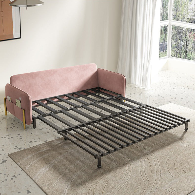 31,49 "Suip de velours rose de largeur de largeur avec matelas détachable