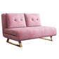 Cadre de futon pliable glamour avec canapé-lit de Futon en velours de 31,5 "de largeur en rose