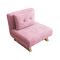 Cadre de futon pliable glamour avec canapé-lit de Futon en velours de 31,5 "de largeur en rose