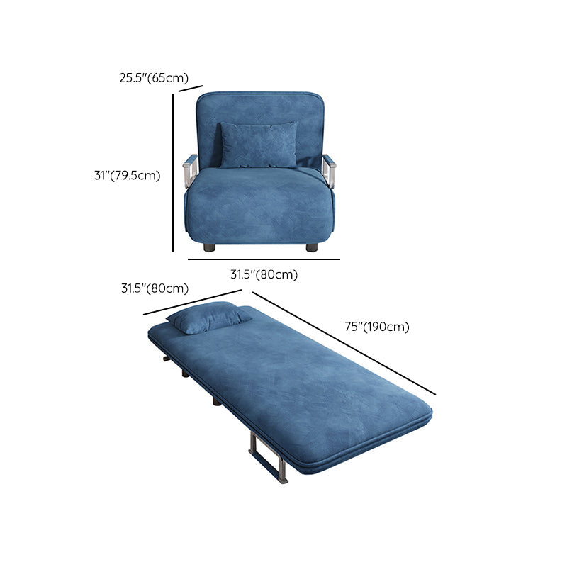 Sleelet Sleeper divano blu divano pieghevole scandinavo con cuscino