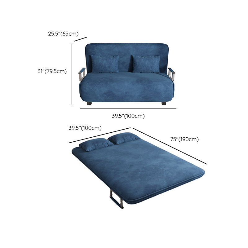 Sleelet Sleeper divano blu divano pieghevole scandinavo con cuscino