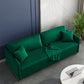 31.49" Wide Velvet Sleeper Sofa Glam Foldable Sofa Bed with Cushion Back