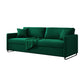 31.49" Wide Velvet Sleeper Sofa Glam Foldable Sofa Bed with Cushion Back