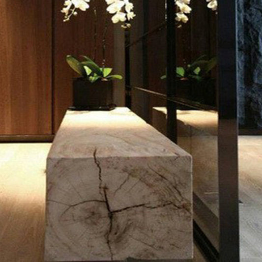 Mesa de café de madera sólida Sala de café Escandinava en madera clara