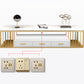 Glam Stone TV Media Stand 16" W Scaffalatura aperta Console TV con cassetti