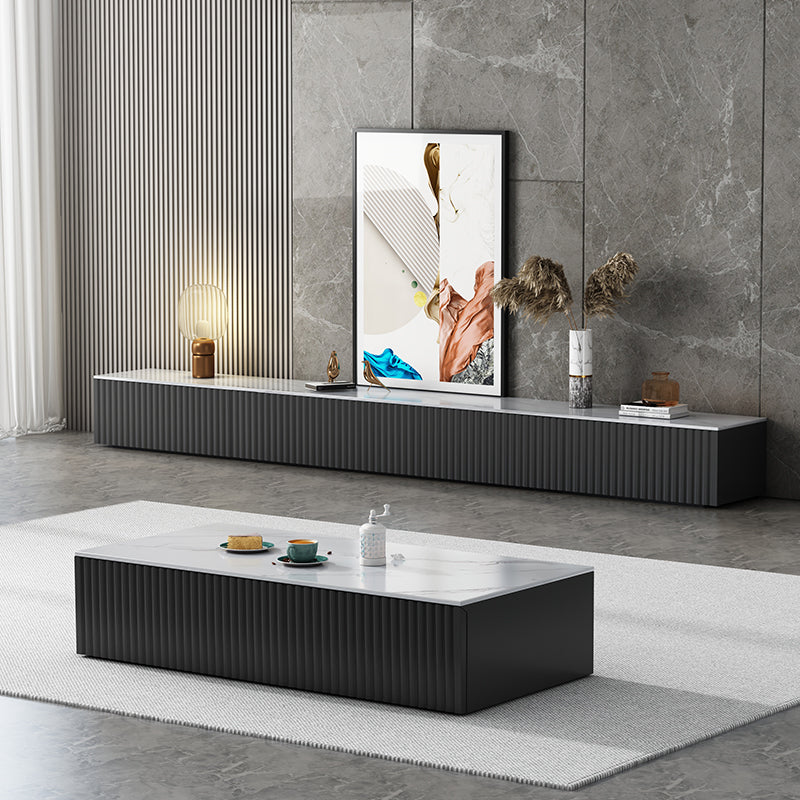 Contemporary TV Stand Console Wood TV Media Stand with Drawers Clearhalo 'furn' 'furn_tv_stands_entertainment_centers' 'Furniture' 'Living Room Furniture' 'TV Stands & Entertainment Centers' 'TV Stands & Media Storage Furniture' 'tv_stands_entertainment_centers' 6316570