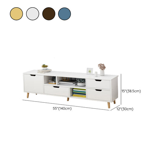 Open Shelving TV Media Stand Scandinavian TV Media Console with Drawers Clearhalo 'furn' 'furn_tv_stands_entertainment_centers' 'Furniture' 'Living Room Furniture' 'TV Stands & Entertainment Centers' 'TV Stands & Media Storage Furniture' 'tv_stands_entertainment_centers' 6316604