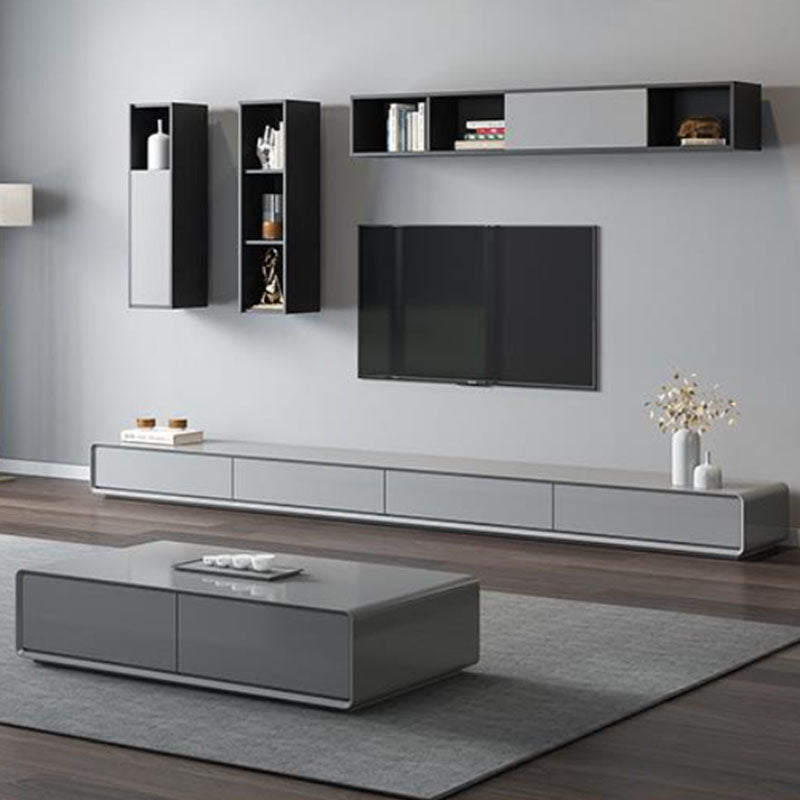 Contemporary 15.75-inch D TV Console Wooden TV Stand for TVs with Drawers Clearhalo 'furn' 'furn_tv_stands_entertainment_centers' 'Furniture' 'Living Room Furniture' 'TV Stands & Entertainment Centers' 'TV Stands & Media Storage Furniture' 'tv_stands_entertainment_centers' 6316676