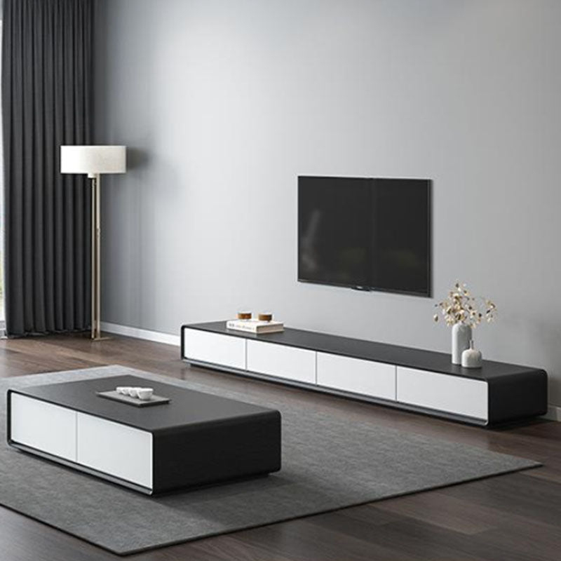 Contemporary 15.75-inch D TV Console Wooden TV Stand for TVs with Drawers Clearhalo 'furn' 'furn_tv_stands_entertainment_centers' 'Furniture' 'Living Room Furniture' 'TV Stands & Entertainment Centers' 'TV Stands & Media Storage Furniture' 'tv_stands_entertainment_centers' 6316679